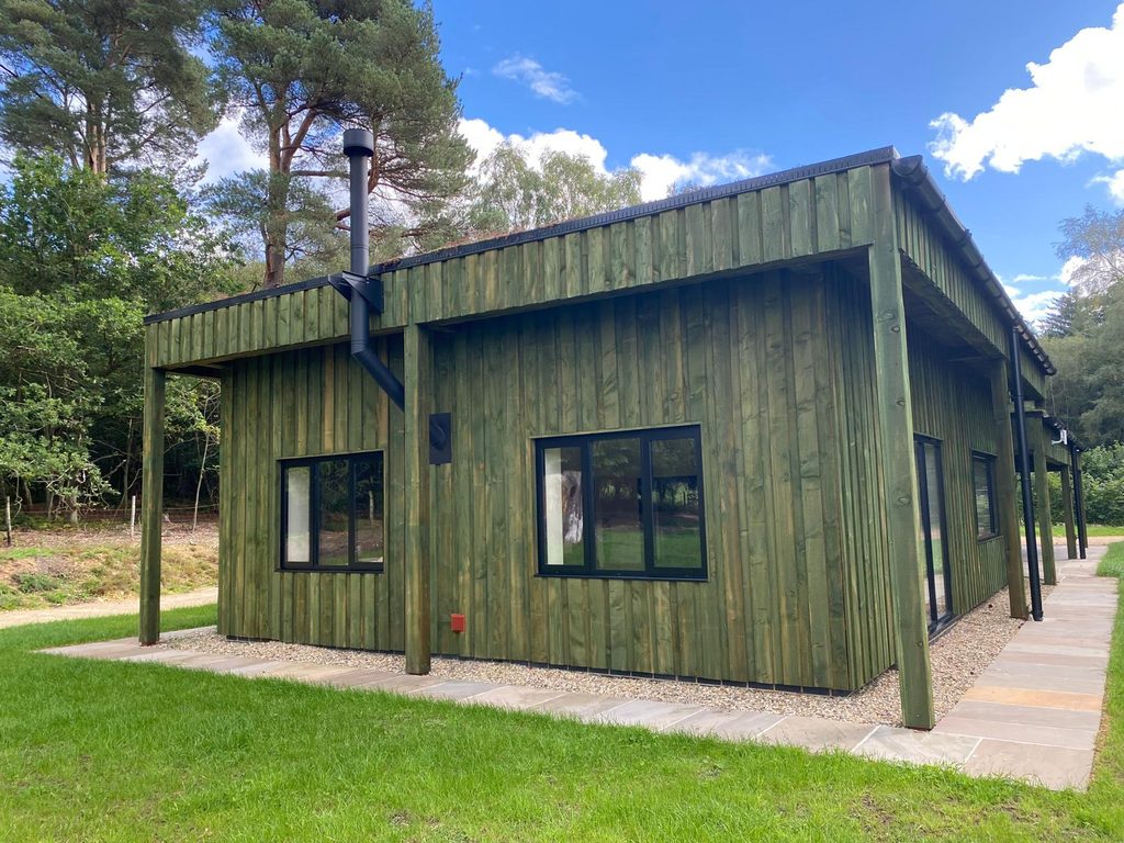 black aluminium Windows and Doors for Peat Rigg Outdoor Centre