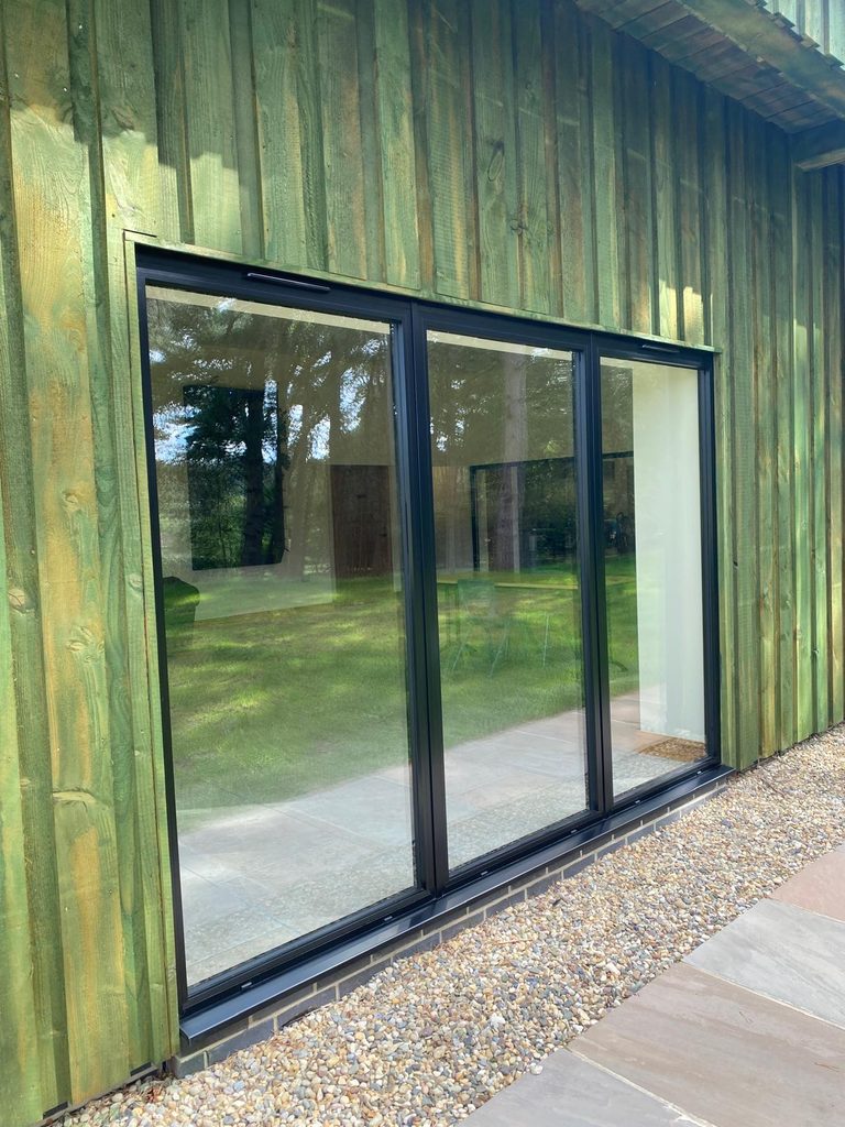 black aluminium Windows and Doors for Peat Rigg Outdoor Centre