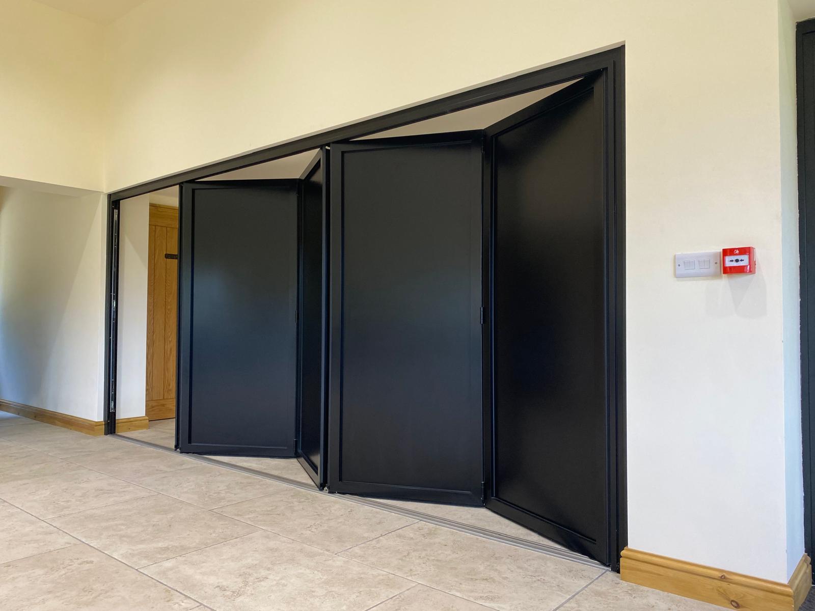 black aluminium Windows and Doors for Peat Rigg Outdoor Centre